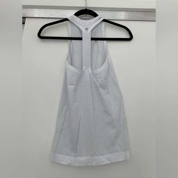 Lululemon White Racerback Tank Top - Picture 2 of 3